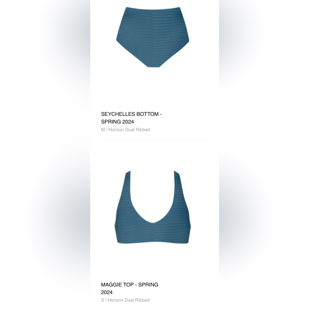 Acacia 2 piece set NWT.  Top size small, bottom size medium